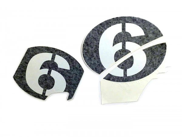 Sticker Set Vespa "6" Sei Giorni 2017