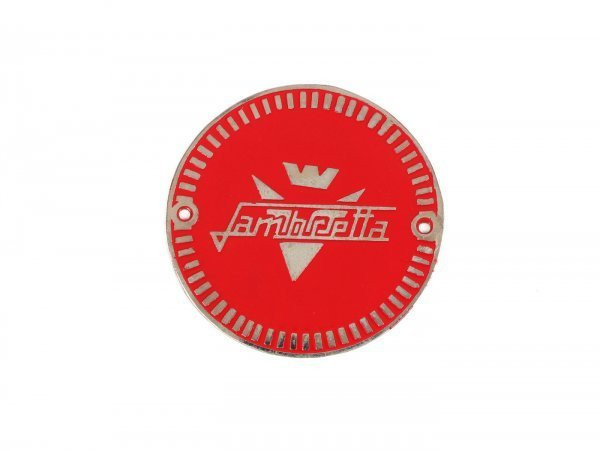 Badge (round) For Side Panel Flashes Vigano Style  Red