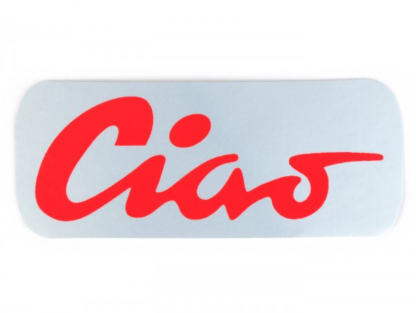 Lettering For Tank Ciao Aluminium, Red
