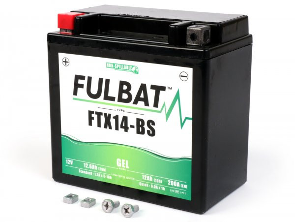 Battery (gel), Maintenancefree Fulbat Ftx14hbs