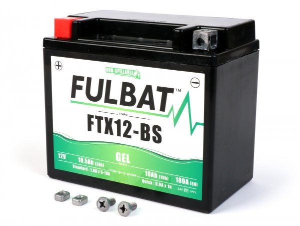 Battery (gel), Maintenancefree Fulbat Ftx12hbs