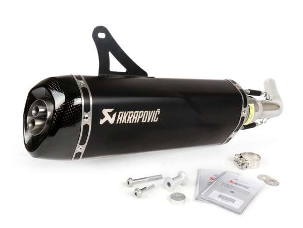 Exhaust Akrapovic Slipon, Stainless Steel Black Edition 2020