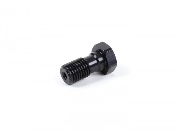 Banjo Bolt For Brake Line M10 X 1.25 Aluminium  Black