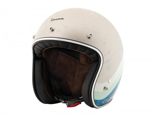Helmet Vespa Open Face Helmet Heritage Grey (grigio Metallizato Pia 105) Xs (5254 Cm)