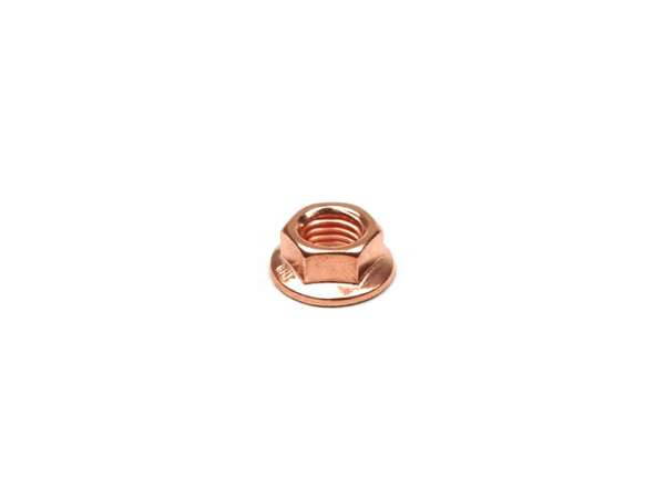 Nut With Flange Din 6923- M7 X 1.00  Copper