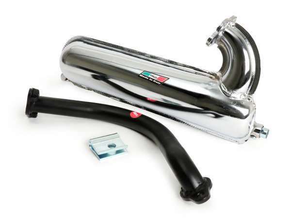 Exhaust Faco Et3 Banana Vespa V50  Chrome