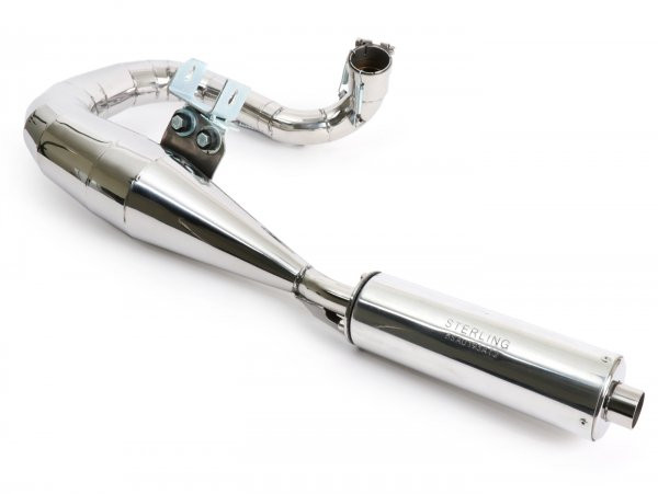 Exhaust Performance Lh Fits With Sparewheel Vespa Px200  Stainless Steel
