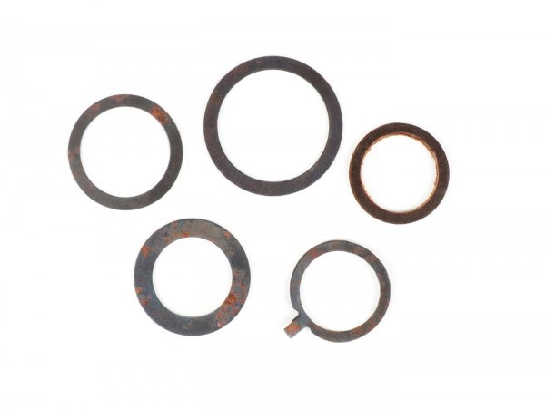 Spring Washer And Washer Set For Throttle/gear Change Twist Grip, 5 Pcs Oem Quality Ø=22mm