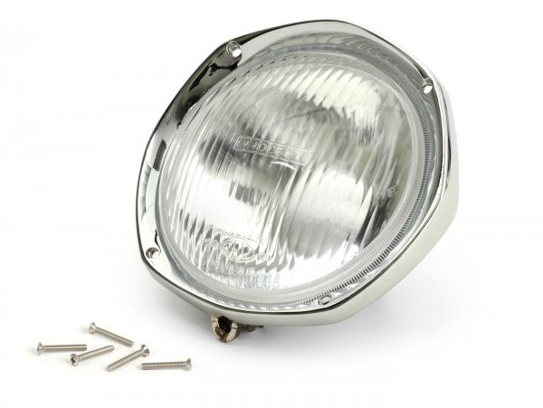 Headlight Complete Incl. Rim Casa Lambretta  Glass)