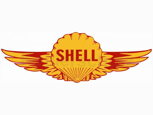 Sticker -120 X 40mm- ?shell Flügel?