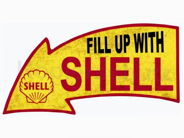 Sticker -100 X 50mm- ?fill Up With Shell?