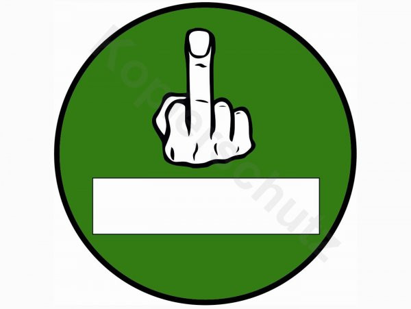 Sticker -Ø 80mm- ?UmweltplaKetting Groen?