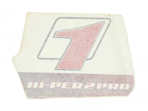 Sticker "Hi-Per 2 Pro" links Piaggio- Piaggio NRG Power - Arancio Luminoso (976)