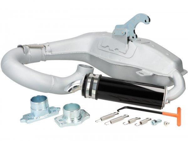 Uitlaat BGM Pro Clubman Sport Lambretta Serie 13  Zilvern