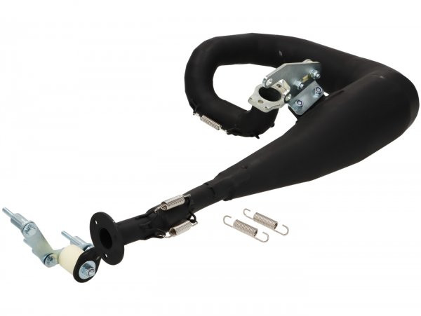 Uitlaat BGM Pro Mz30 Franspeed By Andy Francis Scooters Lambretta Serie 3  Zonder Einddemper  Zwart
