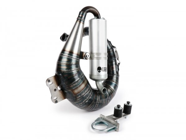 Uitlaat Egig Performance Mamba Ø=32mm (5460mm Tapeinden Afstand ), Verschraubter Enddemper (Ø70mm)