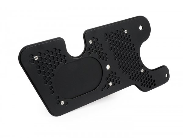 Hitteschild voor MotorAchterwiel Stabilisator jailbreak Customs, RVS zwart