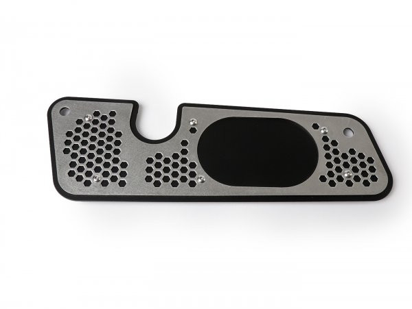 Hitteschild voor MotorAchterwiel Stabilisator jailbreak Customs, RVS zilvern