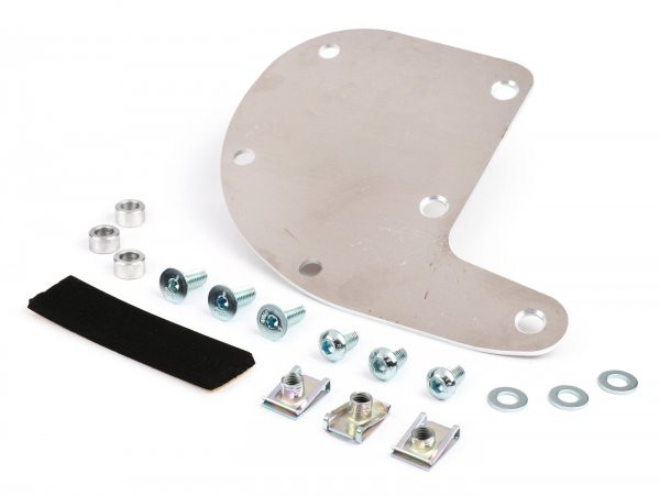 AccuHouder (unter Zijkap Links) polini Vespa Pk125xl2  voor Verwendung met uitlaat Polini Originele voor Pk125 (p2002054)