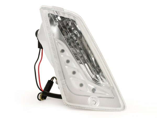 Blinker, wit, voorkant, Rechts piaggio (Vespa Modern)
