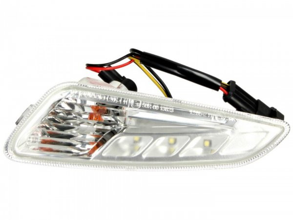 Blinker, Wit, Voorkant, Rechts Piaggio (vespa Modern)