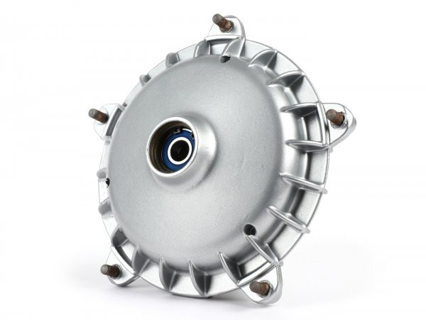 Remtrommel voorkant 10 Velg lml (nos Aufgearbeitet), Neu Beschichtet, nieuwe  Lager  zilvern