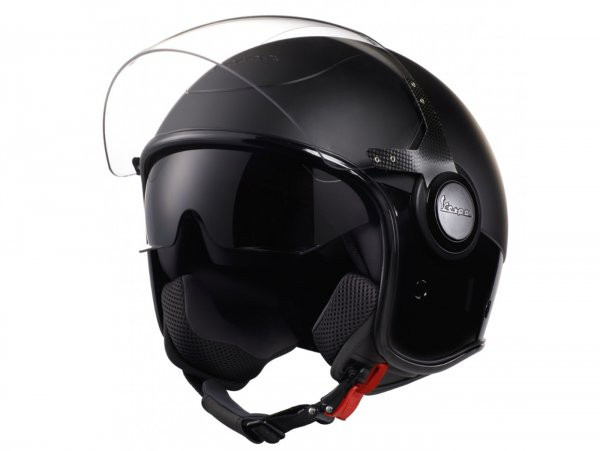 Helm -vespa Vj- Jethelm, Nero / Nero Opaco - Xs (52-54cm)
