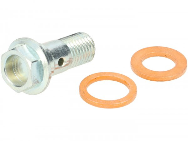 Banjobout Remleiding -POLINI- M8x1 - Adapter voor Fitting M10