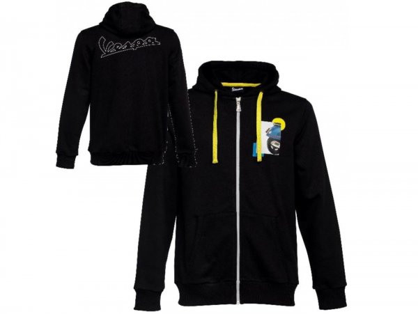 Hoodie -VESPA "Heritage Collection"- zwart L