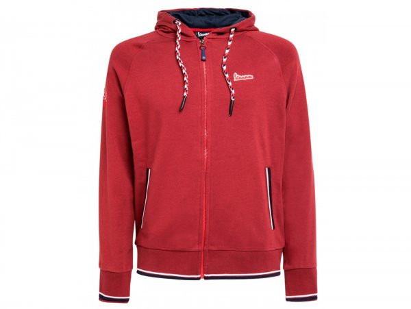 Hoodie -VESPA "Modernist"- rood M