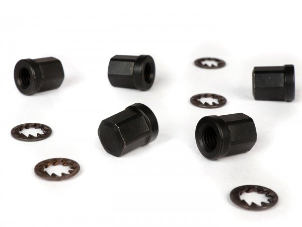 HutMoerenset voor Velg Tubeless  m8 met 14mm Bund