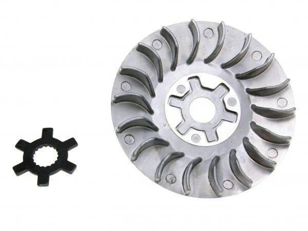 Halfpoulie / Koelvin -101 Octane- Incl. Sterring Voor Minarelli