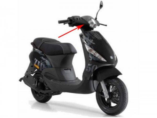 Lenkerdeckel Piaggio- Piaggio Zip 2 - Zwart Lucido (083)