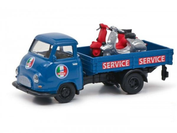 Modell -SCHUCO 1:87- Hanomag Kurier "Vespa Service"