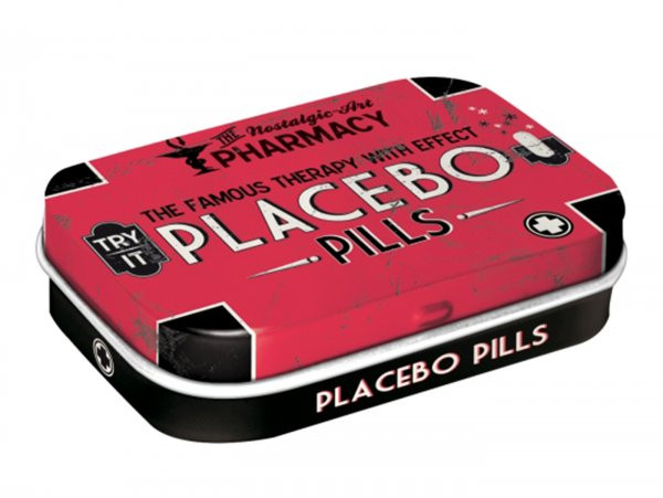 Pillendose -nostalgic Art- "placebo Pills" - 4x6x2cm