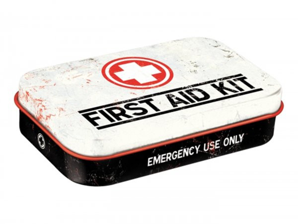 Pillendose, Xl -nostalgic Art- "first Aid Kit" - 6x9.5x2cm