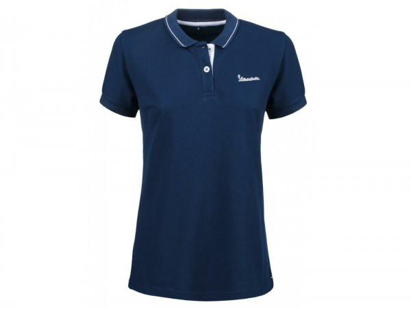 Polo-shirt, Damen -VESPA "Graphic", blauww- S