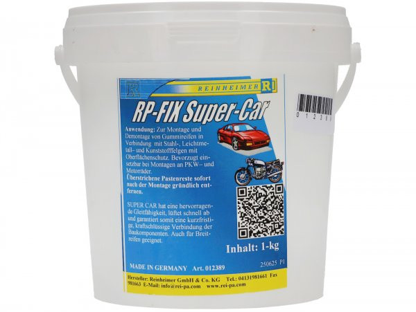 Bandenmontagepasta, Wit -rp-fix- 1 Kg (vespa (piaggio))
