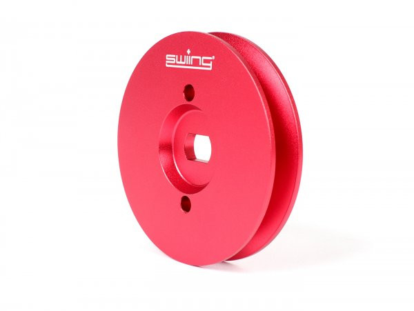 Poulie Cnc 70mm swiing  rood Aluminium (Piaggio Brommer)