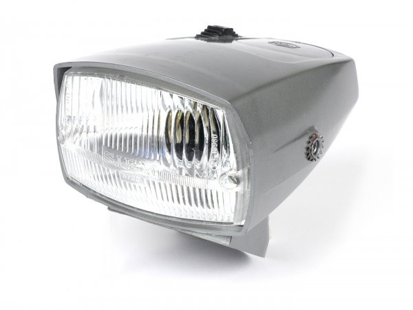 Koplamp siem Piaggio Ciao Sc zilver Grijs met Dgm Prüfnummer