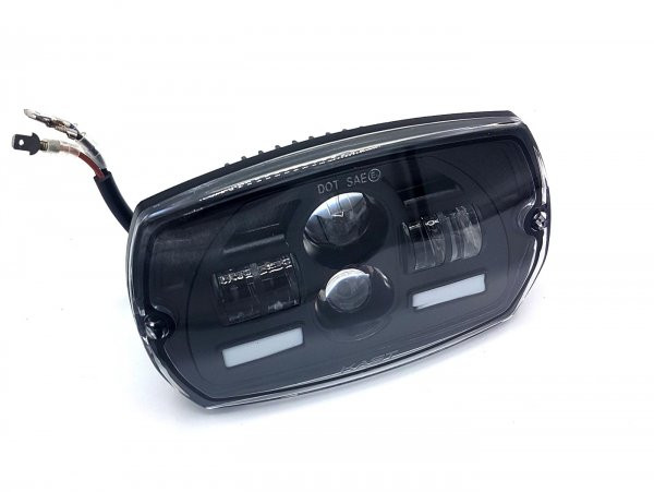 Scheinwerferset italkast Led (3000lm), Rechteck Vespa V50 Special  zwart
