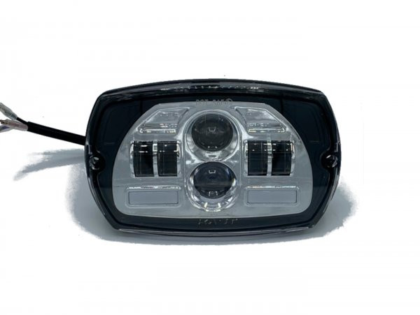 Scheinwerferset italkast Led (3000lm), Rechteck Vespa V50 Special  zilvern