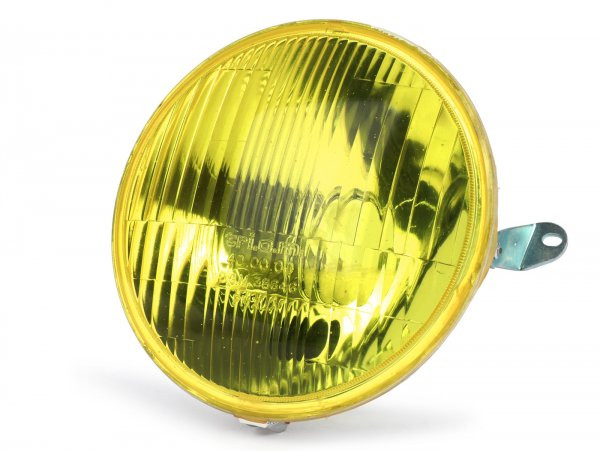 Koplamp -TRIOM (NOS) Ø=146mm- Vespa PX - geele Streuscheibe
