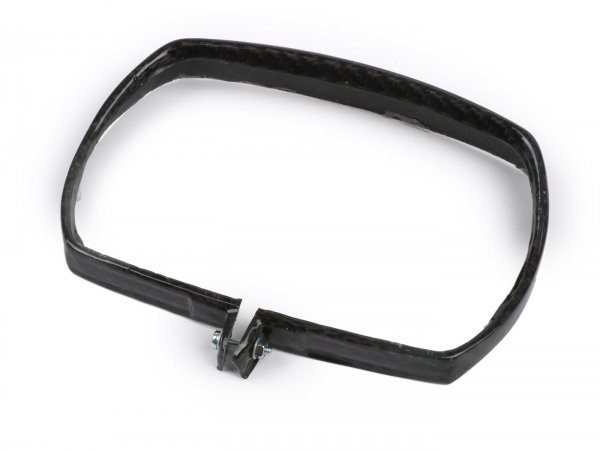 Scheinwerferzierring tomas Compositi, Echtcarbon, Rechteck Vespa V50 Special