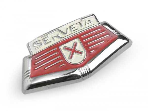 Schriftzug Kaskade lambretta Serveta Embleem  Serveta (serie 23)