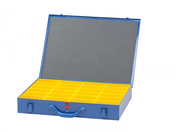 Sortierkasten -hÜnersdorff, Metaal (330x440x66mm)- 24 Fächer, Blauww, Pulverbeschichtetem Blech