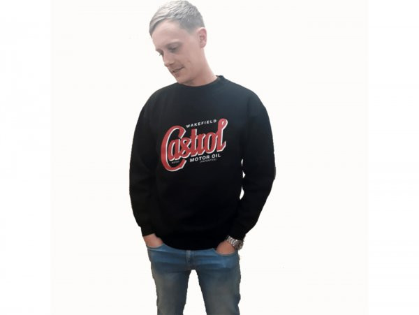 Sweatshirt -CASTROL, Classic- zwart - XL