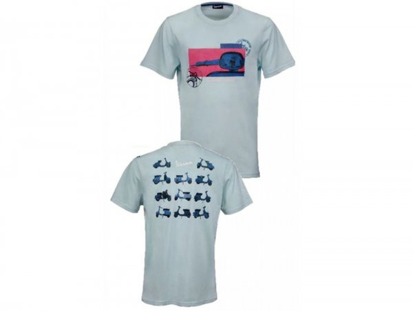 T-Shirt -VESPA "Heritage Collection"- lichtblauw - XXL