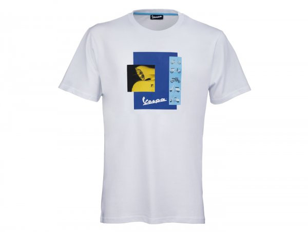 T-shirt -vespa "heritage Collection"- Wit - Xxxl