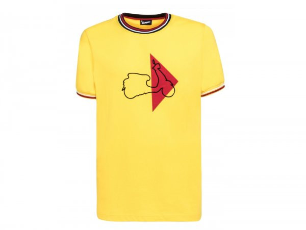 T-shirt -vespa "modernist"- Geel - Xxxl